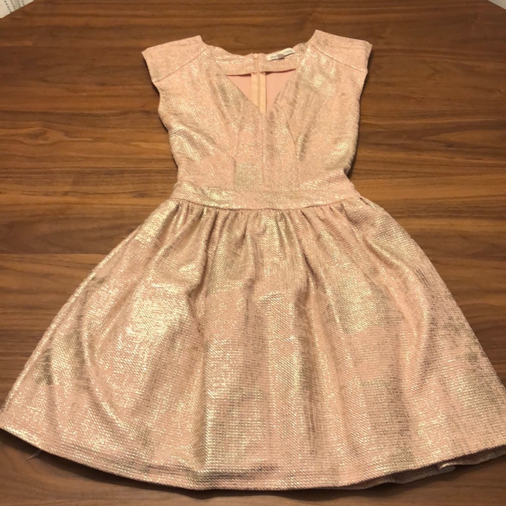Sparkly Champagne Cocktail Dress